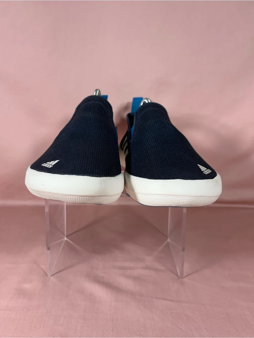 adidas Terrex B Slip On DLX Navy/White/Blue Men's Boat Shoes Size 9 (AQ5201)